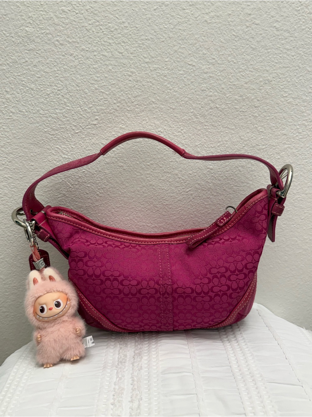 Coach Small Shoulder Bag In Raspberry Pink